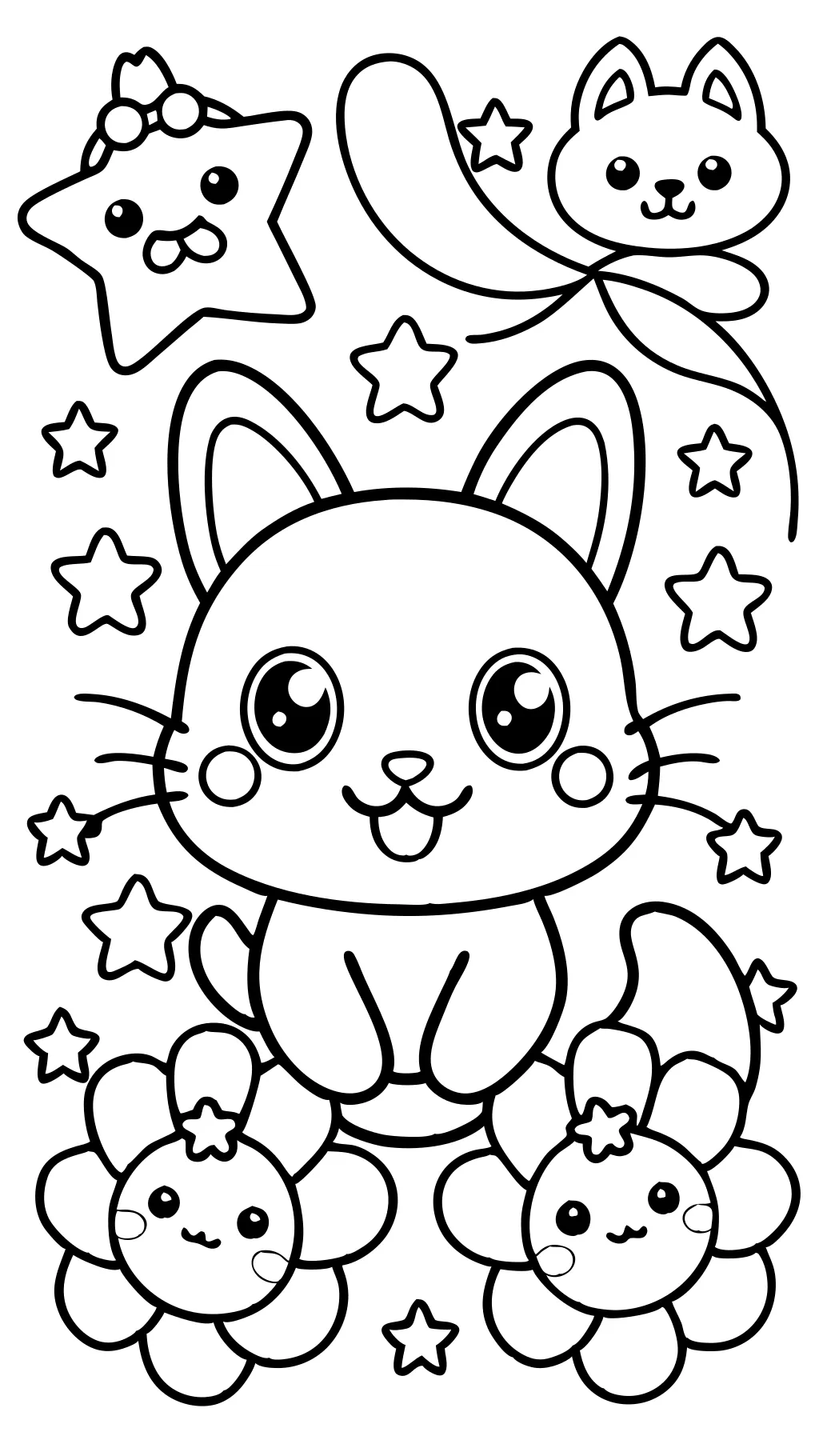 kawaii coloring page